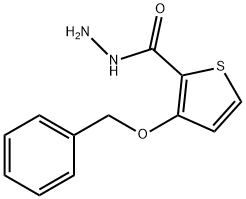 3-(BENZYLOXY)-2-THIOPHENECARBOHYDRAZIDE 结构式