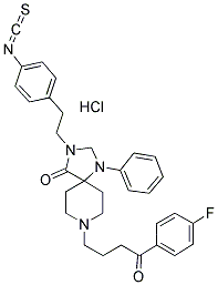 N-(P-ISOTHIOCYANATOPHENETHYL)SPIPERONE HYDROCHLORIDE 结构式