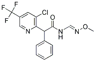 2-[3-CHLORO-5-(TRIFLUOROMETHYL)-2-PYRIDINYL]-N-[(METHOXYIMINO)METHYL]-2-PHENYLACETAMIDE 结构式