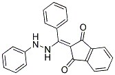 2-(PHENYL(2-PHENYLHYDRAZINO)METHYLENE)INDANE-1,3-DIONE 结构式