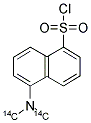 5-DIMETHYLAMINONAPHTHALENE 1-SULFONYLCHLORIDE, [METHYL14-C] 结构式