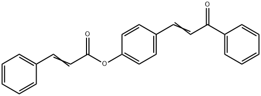 4-(3-OXO-3-PHENYL-1-PROPENYL)PHENYL 3-PHENYLACRYLATE 结构式