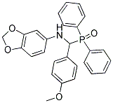 N5-[(Diphenylphosphoryl)(4-methoxyphenyl)methyl]-1,3-benzodioxol-5-amine 结构式