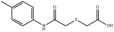 2-{[2-OXO-2-(4-TOLUIDINO)ETHYL]SULFANYL}-ACETIC ACID 结构式
