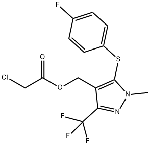 [5-[(4-FLUOROPHENYL)SULFANYL]-1-METHYL-3-(TRIFLUOROMETHYL)-1H-PYRAZOL-4-YL]METHYL 2-CHLOROACETATE 结构式