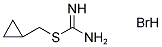 CYCLOPROPYLMETHYL AMINOMETHANIMIDOTHIOATE HYDROBROMIDE 结构式