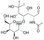 N-ACETYL-D-LACTOSAMINE, [GLUCOSAMINE 6-3H] 结构式