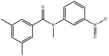 N,3,5-TRIMETHYL-N-(3-NITROPHENYL)BENZENECARBOXAMIDE 结构式