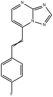 7-(4-FLUOROSTYRYL)[1,2,4]TRIAZOLO[1,5-A]PYRIMIDINE 结构式