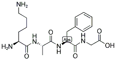 H-LYS-ALA-PHE-GLY-OH 结构式