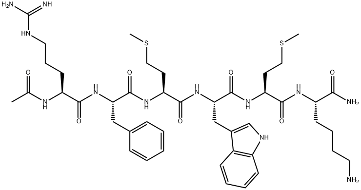 AC-ARG-PHE-MET-TRP-MET-THR-NH2 结构式