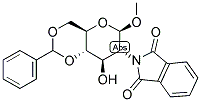 METHYL 4,6-O-BENZYLIDENE-2-DEOXY-2-N-PHTHALIMIDO-B-D-GLUCOPYRANOSIDE 结构式