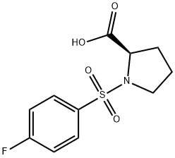1-(4-氟-苯磺酰基)-吡咯烷-2-羧酸 结构式
