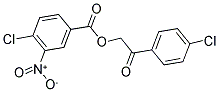 2-(4-CHLOROPHENYL)-2-OXOETHYL 4-CHLORO-3-NITROBENZOATE 结构式