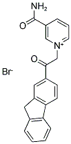 3-(Aminocarbonyl)-1-[2-(9H-2-fluorenyl)-2-oxoethyl]pyridinium bromide 结构式