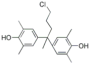 4-[4-CHLORO-1-(4-HYDROXY-3,5-DIMETHYLPHENYL)-1-METHYLBUTYL]-2,6-DIMETHYLPHENOL 结构式