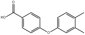 4-(3,4-二甲基苯氧基)苯甲酸 结构式