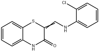 2-[(2-CHLOROANILINO)METHYLENE]-2H-1,4-BENZOTHIAZIN-3(4H)-ONE 结构式