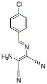 2-AMINO-1-(1-AZA-2-(4-CHLOROPHENYL)VINYL)ETHENE-1,2-DICARBONITRILE 结构式