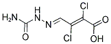 4-[2-(AMINOCARBONYL)HYDRAZONO]-2,3-DICHLOROBUT-2-ENOIC ACID 结构式