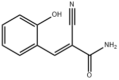 2-CYANO-3-(2-HYDROXYPHENYL)ACRYLAMIDE 结构式