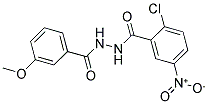 N'1-(3-METHOXYBENZOYL)-2-CHLORO-5-NITROBENZENE-1-CARBOHYDRAZIDE 结构式