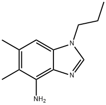 5,6-DIMETHYL-1-PROPYL-1H-1,3-BENZIMIDAZOL-4-AMINE 结构式