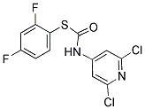 2,4-DIFLUOROPHENYL [(2,6-DICHLORO-4-PYRIDYL)AMINO]METHANETHIOATE 结构式