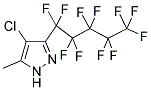4-CHLORO-5-METHYL-3-(PERFLUOROPENTYL)PYRAZOLE 结构式