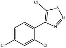 5-CHLORO-4-(2,4-DICHLOROPHENYL)-1,2,3-THIADIAZOLE 结构式