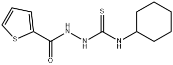 1-(2-THIENYLCARBONYL)-4-CYCLOHEXYLTHIOSEMICARBAZIDE 结构式