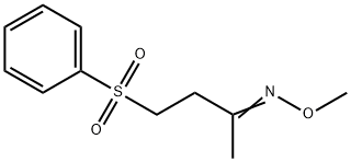 4-(PHENYLSULFONYL)-2-BUTANONE O-METHYLOXIME 结构式