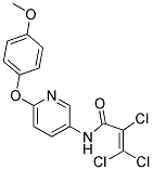 N1-[6-(4-METHOXYPHENOXY)-3-PYRIDYL]-2,3,3-TRICHLOROACRYLAMIDE 结构式