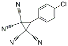 3-(4-CHLOROPHENYL)-1,1,2,2-CYCLOPROPANETETRACARBONITRILE 结构式