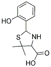 2-(2-HYDROXYPHENYL)-5,5-DIMETHYL-1,3-THIAZOLIDINE-4-CARBOXYLIC ACID 结构式