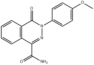 3-(4-METHOXYPHENYL)-4-OXO-3,4-DIHYDRO-1-PHTHALAZINECARBOXAMIDE 结构式