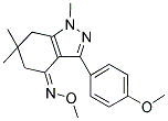 3-(4-METHOXYPHENYL)-1,6,6-TRIMETHYL(5,6,7-TRIHYDRO1H-INDAZOL)-4-O-METHYLOXIME 结构式