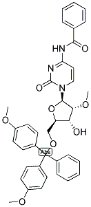 DMT-C(N-BZ) 2'OME 结构式