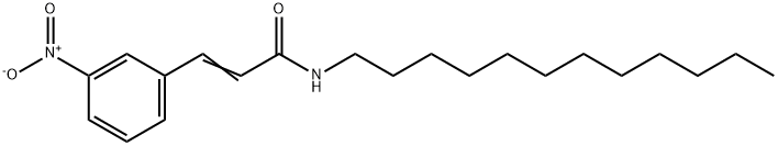 N-DODECYL-3-(3-NITROPHENYL)ACRYLAMIDE 结构式