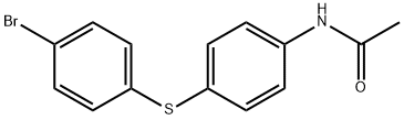 N-(4-[(4-BROMOPHENYL)SULFANYL]PHENYL)ACETAMIDE 结构式