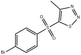 4-BROMOPHENYL 4-METHYL-1,2,3-THIADIAZOL-5-YL SULFONE 结构式