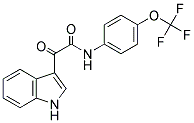 2-INDOL-3-YL-2-OXO-N-(4-(TRIFLUOROMETHOXY)PHENYL)ETHANAMIDE 结构式