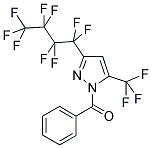 (3-(全氟丁基)-5-(三氟甲基)-1H-吡唑-1-基)(苯基)甲酮 结构式