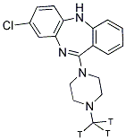 CLOZAPINE, [N-METHYL-3H] 结构式