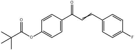 4-[3-(4-FLUOROPHENYL)ACRYLOYL]PHENYL PIVALATE 结构式