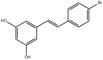 5-[(E)-2-(4-溴苯基)乙烯基]间苯二酚 结构式