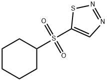 5-(CYCLOHEXYLSULFONYL)-1,2,3-THIADIAZOLE 结构式