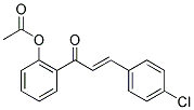 2-[3-(4-CHLOROPHENYL)ACRYLOYL]PHENYL ACETATE 结构式