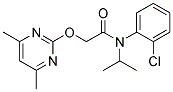 N-(2-CHLOROPHENYL)-2-[(4,6-DIMETHYLPYRIMIDIN-2-YL)OXY]-N-ISOPROPYLACETAMIDE 结构式