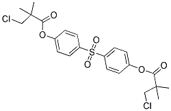4-((4-[(3-CHLORO-2,2-DIMETHYLPROPANOYL)OXY]PHENYL)SULFONYL)PHENYL 3-CHLORO-2,2-DIMETHYLPROPANOATE 结构式